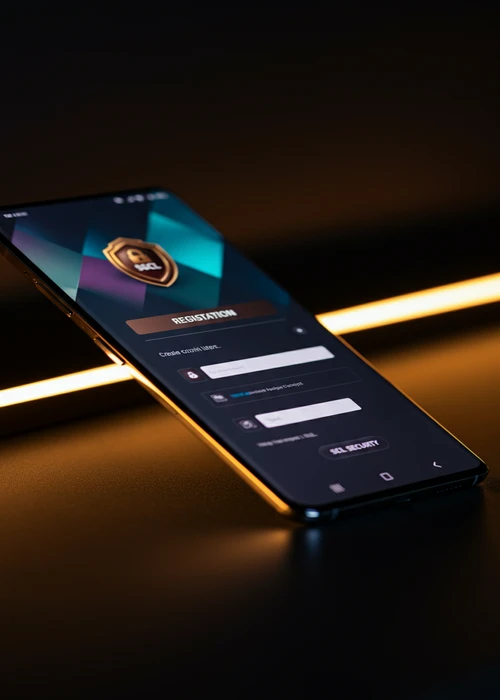 Fafabet9 Casino registration form on a mobile device, showing secure personal data input fields for Australian players.
